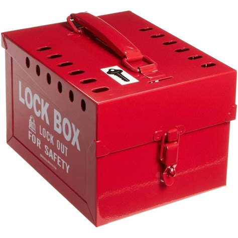 steel door lock boxes|large lockable metal storage box.